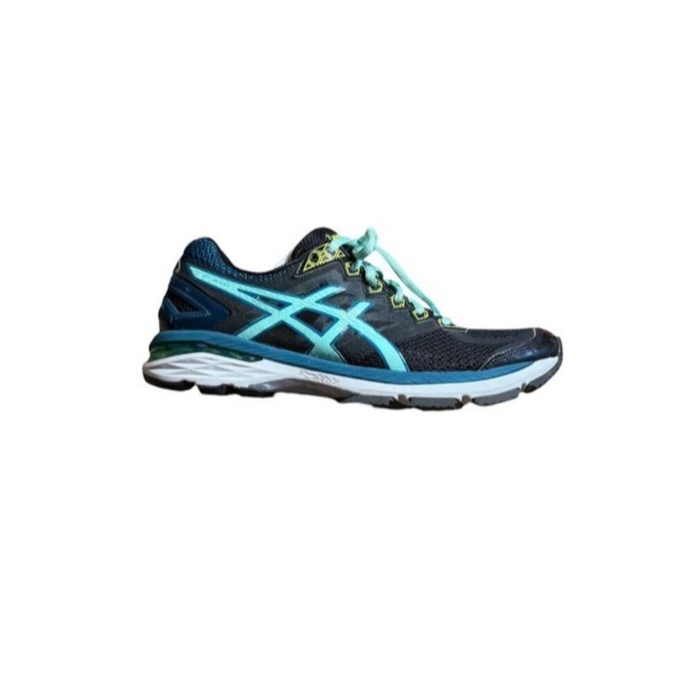 Asics GT-2000 4 Womens Size 9 Running Shoes Black Blue T656N Sneakers Outdoor
